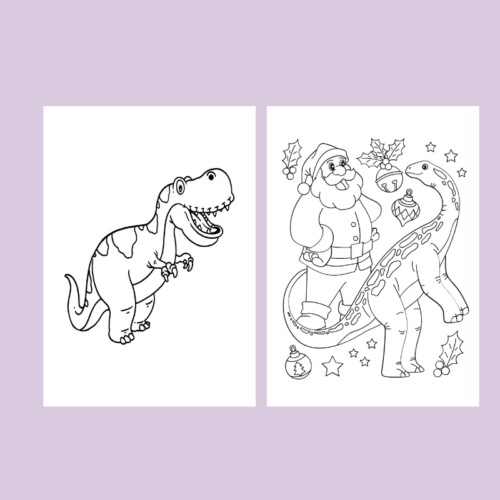 40 dinousor  coloring page PDF instant download ! - Image 3