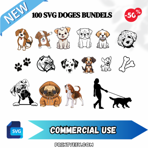 100 SVG DOGES BUNDELS