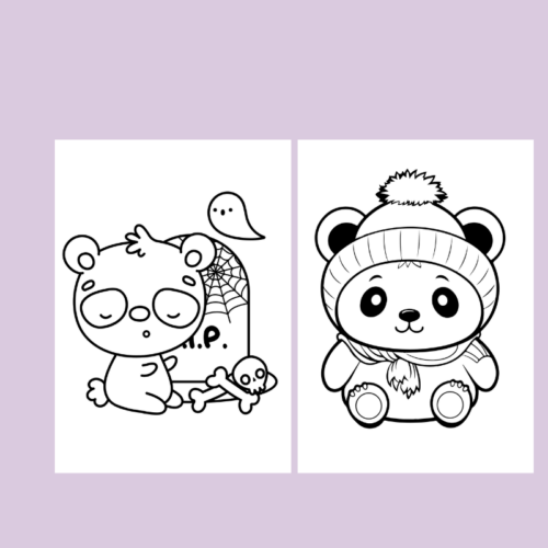 Panda Coloring Page PDF – Instant Download - Image 3