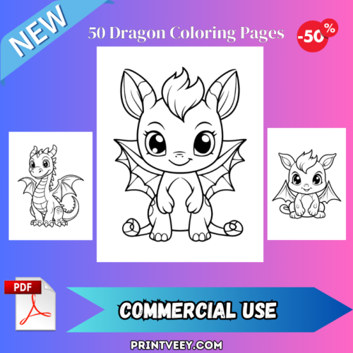 Best 50 Dragon Coloring Pages PDF