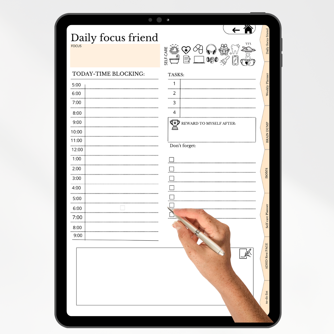 ADHD-friendly planners